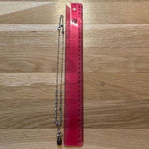 Vintage 2009 Avon Cabochon “Y” Necklace & Earring Gift Set in Brown